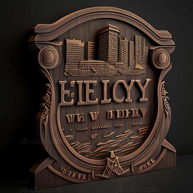 3D model Jersey City New Jersey (STL)